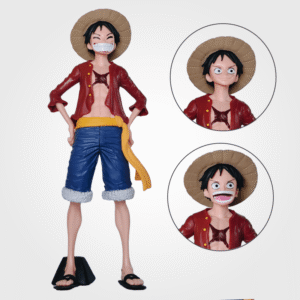 Luffy Standing Action Figure/Figurine with Interchangeable Face (30 CM)