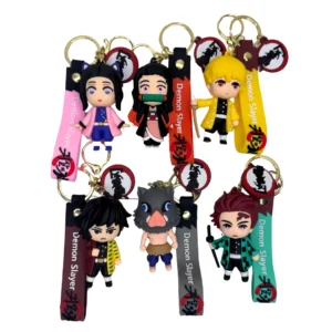 Demon Slayer Anime Character Keychains (pack of 6)