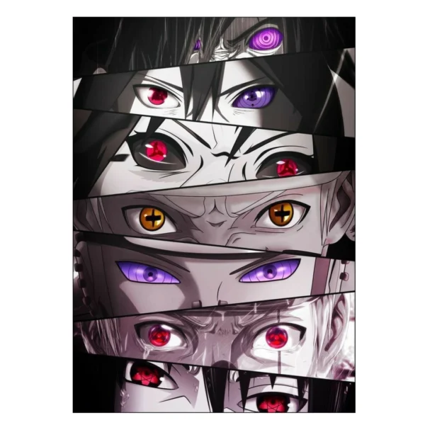 Naruto Eyes Anime Poster 12/6 Size poster